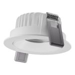 Ledvance LED Spot Adjust Aluminium White 8W 680lm 36D - 930 Warm White | Cutout 83mm - IP20 - Best Colour Rendering - Dimmable