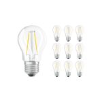 Multipack 10x Osram Parathom Retrofit Classic LED E27 Ball Filament Clear 1.5W 136lm - 827 Extra Warm White | Replaces 15W