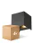 Multipack 4x D'Lite LED Wall Light Elingen Aluminium Black 4.9W 480lm - 830 Warm White