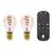 Duopack 2x Eglo LED Pear E27 Filament Amber 9.8W 360lm - 822-865 Tunable White | Dimmable - Replaces 25W