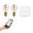 Duopack 2x Eglo LED Pear E27 Filament Amber 9.8W 360lm - 827-865 Tunable White | Dimmable - Replaces 25W