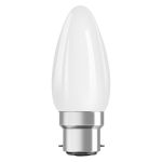 Ledvance Classic Performance LED Bulb B22d Candle Filament Frosted 4.8W 470lm - 827 Extra Warm White | Dimmable - Replaces 40W