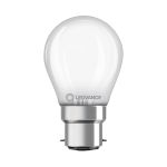 Ledvance Classic LED B22d Pear Frosted 4W 470lm - 827 Extra Warm White | Replaces 40W