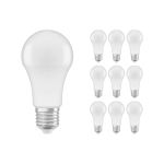 Multipack 10x Ledvance CLASSIC LED E27 Pear Frosted 8.5W 806lm - 840 Cool White | Replaces 60W
