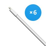Multipack 6x LED Waterproof Batten 34W 3740lm - 840 Cool White | 120cm