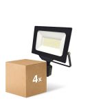 Multipack 4x Noxion LED Floodlight Beamy G3 50W 5500lm 110D - 840 Cool White | IP65 - Motion and Light Sensor - Symmetrical