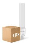 Multipack 10x Noxion Lucent PL-C LED 7.4W - 830 Warm White | Replaces 26W