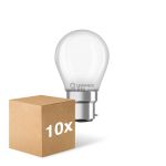 Multipack 10x Ledvance Classic LED B22d Pear Frosted 4W 470lm - 827 Extra Warm White | Replaces 40W