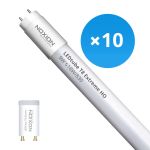 Multipack 10x Noxion LED Tube T8 Avant Extreme (EM/Mains) High Output 9W 1810lm - 830 Warm White | 60cm - Replaces 18W