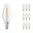 Multipack 10x Ledvance CLASSIC LED E14 Candle Filament Clear 4W 470lm - 827 Extra Warm White | Replaces 40W
