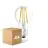 Multipack 4x Ledvance Classic LED E27 Pear Filament Clear 11W 1521lm - 827 Extra Warm White | Dimmable - Replaces 100W
