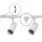 Complete Set 1-Phase Rail 1 Meter White | incl. 2x Spot + GU10 2700K 3W Dimmable + End Cap, Power Connector
