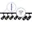 Complete Set 1-Phase Rail 3 Meter Black | incl. 7x Spot + GU10 2700K 3W Dimmable + End Cap, Power Connector and I-Connector