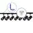 Complete Set 1-Phase Rail L 1,5 x 2 Meter Black | incl. 7x Spot + GU10 2700K 3W Dimmable + End Cap, Power Connector and L -Connector 