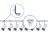 Complete Set 1-Phase Rail L 1,5 x 2 Meter White | incl. 8x Spot + GU10 2700K 3W Dimmable + End Cap, Power Connector and L -Connector 