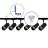 Complete Set 1-Phase Rail L 1x 1,5 Meter Black | incl. 6x Spot + GU10 2700K 3W Dimmable + End Cap, Power Connector and L -Connector