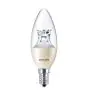 Philips MASTER LED Candle E14 Crown Clear 8W 806lm - 822-827 Dim To Warm | Dimmable - Replaces 60W