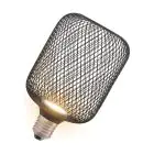 Osram Decor Flat Lamp In Metal Housing LED E27 Special Frosted Black 3.5W 300lm - 827 Extra Warm White | Replaces 25W