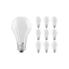 Multipack 10x Ledvance CLASSIC LED E27 Pear Filament Frosted 7W 806lm - 827 Extra Warm White | Dimmable - Replaces 60W