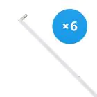 Multipack 6x LED Batten Click T8 | Suitable for 150cm LED Tube 