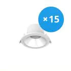 Multipack 15x Noxion LED Downlight Apollo 9W 1100lm 60D - 830 Warm White | 145mm - UGR 