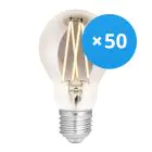 Multipack 50x WIZ Smart Wifi E27 Pear Filament Smoke 6.5W 400lm - 820-850 Tunable White | Dimmable - Replaces 35W
