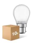 Multipack 10x Ledvance Classic LED B22d Pear Frosted 4W 470lm - 827 Extra Warm White | Replaces 40W