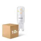 Multipack 10x Philips CorePro LED Capsule G9 Frosted 2.7W 300lm - 827 Extra Warm White | Dimmable - Replaces 25W