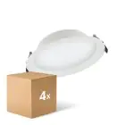 Multipack 4x Ledvance LED Downlight Alu DN200 25W 2370lm 100D - 840 Cool White | 215mm - IP44 