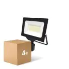 Multipack 4x Noxion LED Floodlight Beamy G3 50W 5500lm 110D - 840 Cool White | IP65 - Motion and Light Sensor - Symmetrical