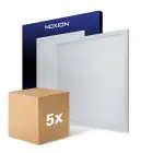 Multipack 5x Noxion LED Panel Ecowhite V4.0 28W 3400lm - 840 Cool White | 60x60cm - UGR 