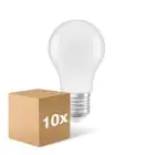 Multipack 10x Ledvance Classic LED E27 Pear Frosted 4.9W 470lm - 827 Extra Warm White | Replaces 40W