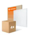 Multipack 4x Ledvance LED Panel Compact Aluminium White 33W 3630lm - 830 Warm White | 60x60cm - UGR < 19