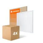Multipack 4x Ledvance LED Panel Compact Aluminium White 33W 3630lm - 830 Warm White | 60x60cm