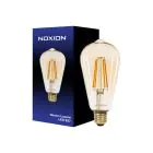 Noxion Lucent LED E27 Edison Filament Amber 8.1W 720lm - 825 Extra Warm White | Dimmable - Replaces 60W