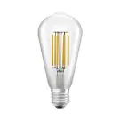 Ledvance Classic LED E27 Edison Filament Clear 4W 840lm - 830 Warm White | Replaces 60W