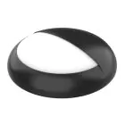 Noxion LED Bulkhead Pro V2 White 12/16/20W 2400lm - 830-840-865 CCT | 325mm - IP65 - Emergency 3H + Eyelid Ring Black